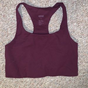Girlfriend collective plum sports bra - never worn